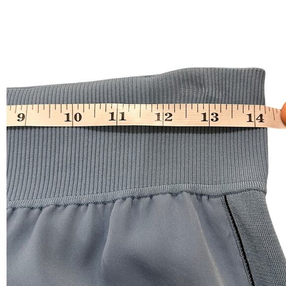 Theory 100% Silk Split Hem Wide Leg Side Striped Trousers, Light Blue, Size M - Picture 5 of 9